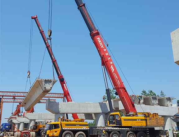 公安大桥引桥30米箱梁吊装