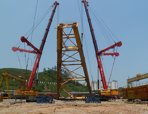 怀化铁路门机安装-宜昌大件设备吊装